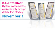 Select STERRAD System consumables is available only through distributors